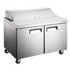 Adcraft GRSLM-2D Grista 47in Refrigerated 18 Pan Mega Top Sandwich Prep Table 