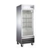 Adcraft USRF-1D-G U-Star 23cuft Reach-In Single Glass Door Refrigerator 