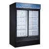 Adcraft USRFS-2D/B UStar 47cuft Reach-In 2 Slide Door Refrigerated Merchandiser 