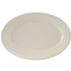 Tuxton China Inc TRE-013 Reno 11-5/8in Amer White/Eggshell Wide Rim Platter - 1dz 