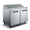 Adcraft USSL-2D/60 U-Star 60in Two-Door Refrigerated 16 Pan Prep Table 