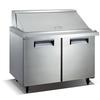 Adcraft USSLM-2D U-Star 47in Two-Door 18 Pan Refrigerated Mega Top Prep Table 