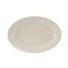 Tuxton China Inc TRE-914 Reno 12-5/8in Amer White/Eggshell Ceramic Platter - 1dz 