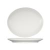 Tuxton China Inc VWH-114 Zion 10in x 12.5in Matte White Oval Coupe Platter - 1dz 