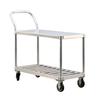 New Age 1420 48in x 19in Aluminum Frame T-Bar Utility Cart with Push Handle 
