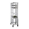 New Age 1505 16.25inx22.4in Welded Aluminum Mobile 18 Steam Table Pan Rack 