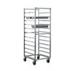 New Age 1507 24in x 27in Welded Aluminum Mobile 20 Steam Table Pan Rack 