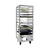 New Age 1635 25.25in x 24.5in Welded Aluminum Mobile Universal Pan Rack 