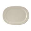Tuxton China Inc YEH-137 Monterey 13-7/8in Amr White/Eggshell Racetrack Platter - 1dz 