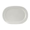 Tuxton China Inc YPH-137 Sonoma 13-7/8in Porcelain White Racetrack Platter - 1dz 