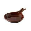 Tuxton China Inc BAP-130 DuraTux 28-1/2oz Caramel Ceramic Fry Pan Server - 6 EA 