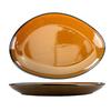 International Tableware, Inc LU-139-TA Luna 13.25in x 9.25in Terracotta Stoneware Oval Platter - 1dz 