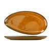 International Tableware, Inc LU-14-TA Luna 12.5in x 6.5in Terracotta Stoneware Oval Platter - 1dz 