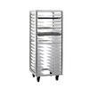 New Age 1637 24.5inx24.25in Welded 18 Pan Aluminum Mobile Universal PanRack 