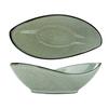 International Tableware, Inc LU-44-AS Luna 14oz Ash Stoneware Oval Bowl - 1dz 