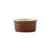 Tuxton China Inc B1X-025 DuraTux 2-1/2oz Caramel/Eggshell Round Ramekin - 4dz 