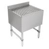 John Boos UBDB-2130-X 30in x 21in 18 Gauge Stainless Steel Underbar Drainboard 