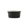 Tuxton China Inc B4X-035 DuraTux 3-1/2oz Black/Eggshell Ceramic Ramekin - 4dz 