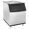 Adcraft LUIB-470 Lunar Ice 22in Stainless Steel with Black Trim 470lb Ice Bin 