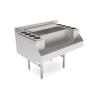 John Boos UBJB-2742-CP10-X Slim-Line 42in x 26.5in Stainless Steel Underbar Cocktail Unit 