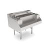 John Boos UBJB-2748-CP10-CH-X Slim-Line 48in x 26.5in Stainless Steel Underbar Cocktail Unit 