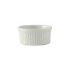 Tuxton China Inc BPX-0502 DuraTux 5oz Porcelain White Fluted Round Ramekin - 4dz 