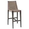 H&D Commercial Seating 7213B Stackable Aluminum Indoor/Outdoor Barstool with Poly Rope Back 