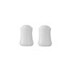Tuxton China Inc CHL-030 Chicago 3in Porcelain White Salt & Pepper Shaker Set 