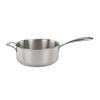 Tuxton China Inc WTSH-1921 TUXCLAD 6qt Tri-Ply Multiclad Sauce Pan with Helper Handle 