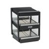 Nemco 6480-18-B Black 18in x 19.75in 2-Tier Heated Shelf Merchandiser - 120v 