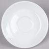 Tuxton China Inc BPE-0451 DuraTux 4-5/8in Diameter Porcelain White Cappuccino Saucer 