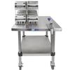 Edlund EDCS-2M 24in x 24in Stainless Steel Mobile Can Opening Station 
