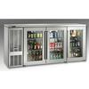 Perlick BBSN72 72"W 20.6cuft Three-Section Refrigerated Back Bar Cabinet 