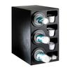 Dispense-Rite BFL-C-3BT Black Polystyrene 13inx 23in Adjustable Cup Dispensing Cabinet 