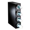 Dispense-Rite BFL-S-4BT Black Polystyrene 8in x 23in Cup Dispensing Cabinet 