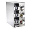 Dispense-Rite CTC-C-3RSS Stainless Steel 13inx 23in Adjustable Cup Dispensing Cabinet 