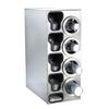 Dispense-Rite CTC-C-4RSS Stainless Steel 13inx 23in Adjustable Cup Dispensing Cabinet 