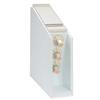 Dispense-Rite CTCD-3WT White Polystyrene 6in x 22.75in Ice Cream Cone Dispenser 