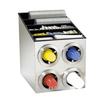 Dispense-Rite CTC-L-2X2SS Stainless Steel 16.5in x 23.5in Cup Dispensing Cabinet 