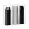 Dispense-Rite CTCO-3CL Clear Acrylic 3-Section Portion Cup & Lid Organizer 