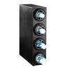Dispense-Rite CTC-S-4BT Black Polystyrene 8in x 23in Cup Dispensing Cabinet 