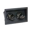 Dispense-Rite FMSH-2BT Black Polystyrene 12.13inx8.75in 2-Section Condiment Organizer 