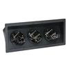 Dispense-Rite FMSH-3BT Black Polystyrene 17.63inx8.75in 3-Section Condiment Organizer 