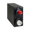 Dispense-Rite LID2-S2-2BT Black Polystyrene 8in x 23in Cup & Lid Dispensing Cabinet 