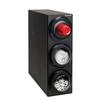 Dispense-Rite LID2-S2-3BT Black Polystyrene 8in x 23in Cup & Lid Dispensing Cabinet 