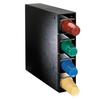 Dispense-Rite PL-CT-4BT Black Polystyrene 5.5in x 20.25in Cup Dispensing Cabinet 