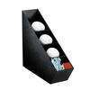 Dispense-Rite PL-CT-LID Black Polystyrene 5.5inx19in Lid, Straw & Condiment Organizer 