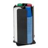 Dispense-Rite RCLO-LG-4BT Black Polystyrene 9.5in x 9.5in Revolving Cup & Lid Organizer 