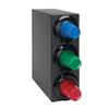 Dispense-Rite SLR-S1-3BT Black Polystyrene 6.75in x 18.25in Cup Dispensing Cabinet 