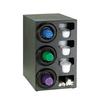 Dispense-Rite STL-C-3LBT Black Polystyrene 13inx 23in Adjustable Cup Dispensing Cabinet 